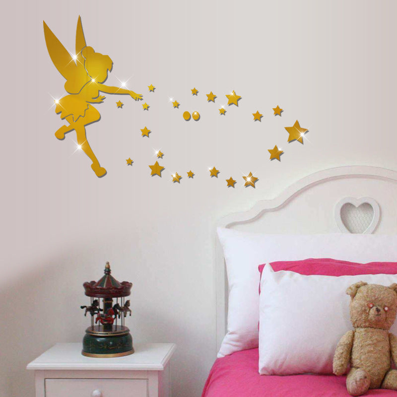 Mirror Wall Stickers for Bedroom Decoration