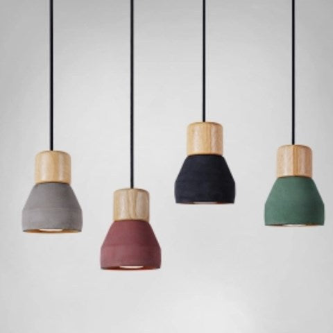 Nordic Minimalist Vintage Concrete Pendant Light