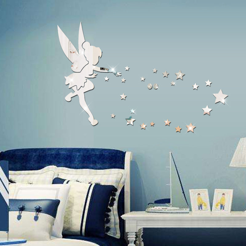 Mirror Wall Stickers for Bedroom Decoration