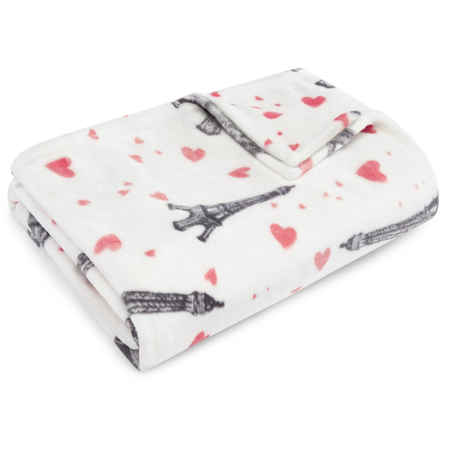 Betsey Johnson Home | Plush Collection | Throw - Ultra-Soft & Cozy Fleece Lightweight & Luxuriously Warm Perfect for Bed or Couch Pink 50 x 70