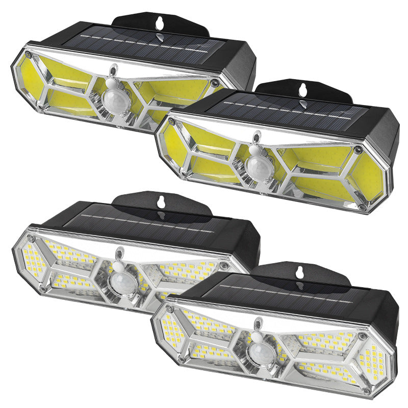 Solar Wall Light with Human Body Induction and 126 LEDs
