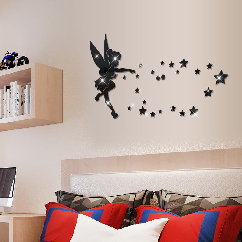 Mirror Wall Stickers for Bedroom Decoration