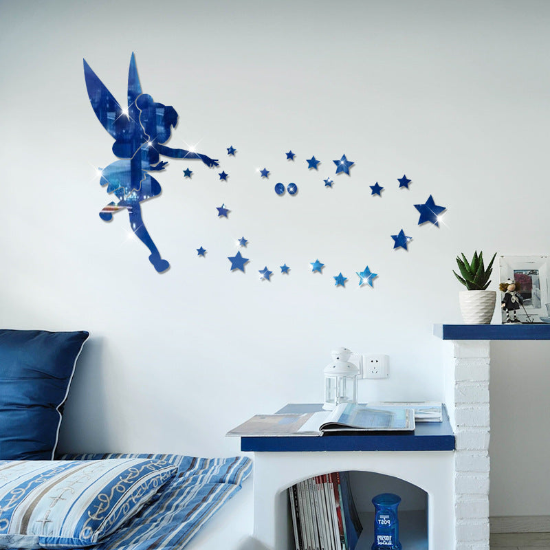 Mirror Wall Stickers for Bedroom Decoration