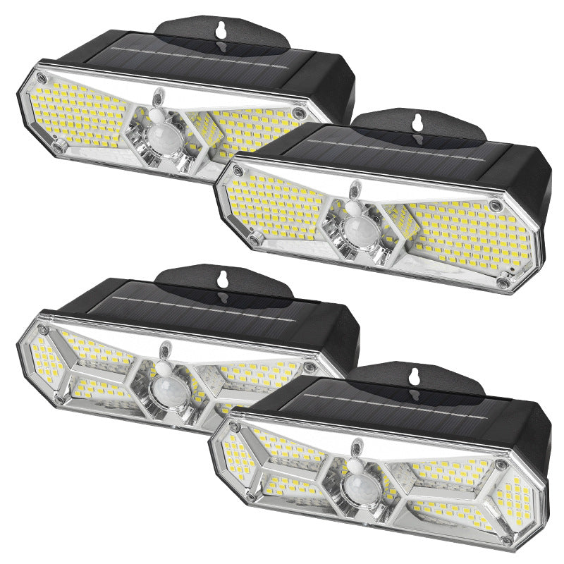 Solar Wall Light with Human Body Induction and 126 LEDs